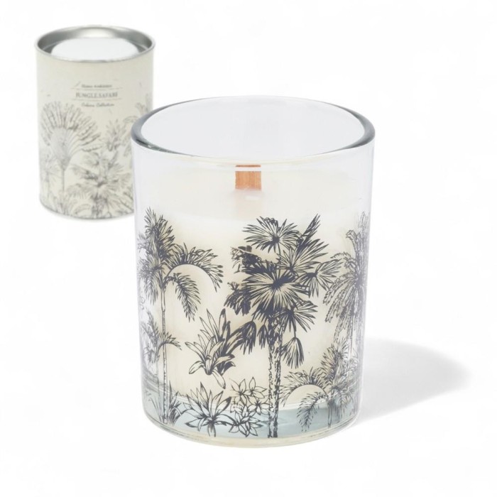 CANDELA IN VETRO H10X8 2 ASSORTITI